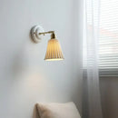 GobekUsa Ceramic Wall Lamp with Pull Chain Switch & Copper Arm, Nordic Modern LED Fixtures