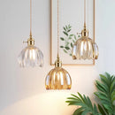 Vintage Champagne Glass Pendant Light With Iron Finish