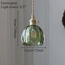 Vintage Champagne Glass Pendant Light With Iron Finish