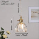 Vintage Champagne Glass Pendant Light With Iron Finish