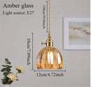 Vintage Champagne Glass Pendant Light With Iron Finish