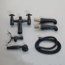 GobekUsa Black Bathtub Faucet with Hand Shower Dual Handles Oil Rubbed Bronze