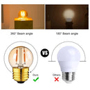 Vintage clear & amber g40 globe led filament bulb bedroom light by Decorbites