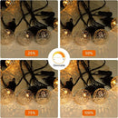 Vintage clear & amber g40 globe led filament bulb bedroom light by Decorbites