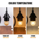 Vintage clear & amber g40 globe led filament bulb bedroom light by Decorbites