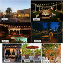 Vintage clear & amber g40 globe led filament bulb bedroom light by Decorbites