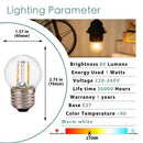 Vintage clear & amber g40 globe led filament bulb bedroom light by Decorbites