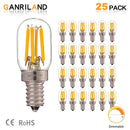 GobekUsa Dimmable LED Tubular Bulb 220V E12 E14 Mini T20 2200K Refrigerator Light