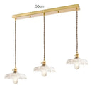 GobekUsa Glass Lamp LED Pendant Light Fixture with Copper Socket for Nordic Modern Home Decor