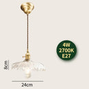 GobekUsa Glass Lamp LED Pendant Light Fixture with Copper Socket for Nordic Modern Home Decor