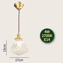 GobekUsa Glass Lamp LED Pendant Light Fixture with Copper Socket for Nordic Modern Home Decor