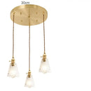 GobekUsa Glass Lamp LED Pendant Light Fixture with Copper Socket for Nordic Modern Home Decor