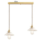 GobekUsa Glass Lamp LED Pendant Light Fixture with Copper Socket for Nordic Modern Home Decor