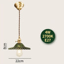 GobekUsa Glass Lamp LED Pendant Light Fixture with Copper Socket for Nordic Modern Home Decor