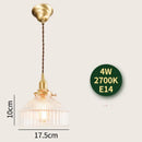 GobekUsa Glass Lamp LED Pendant Light Fixture with Copper Socket for Nordic Modern Home Decor