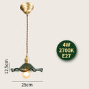GobekUsa Glass Lamp LED Pendant Light Fixture with Copper Socket for Nordic Modern Home Decor