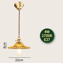 GobekUsa Glass Lamp LED Pendant Light Fixture with Copper Socket for Nordic Modern Home Decor