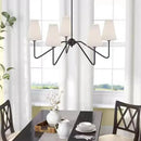 Vintage Cloth Pendant Light With Iron Finish