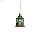 GobekUsa Colorful Glass Tiffany Style LED Pendant Lamp, Modern Hanging Light Fixture
