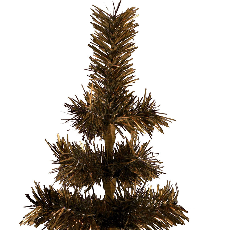 Vintage Copper Tinsel Christmas Tree