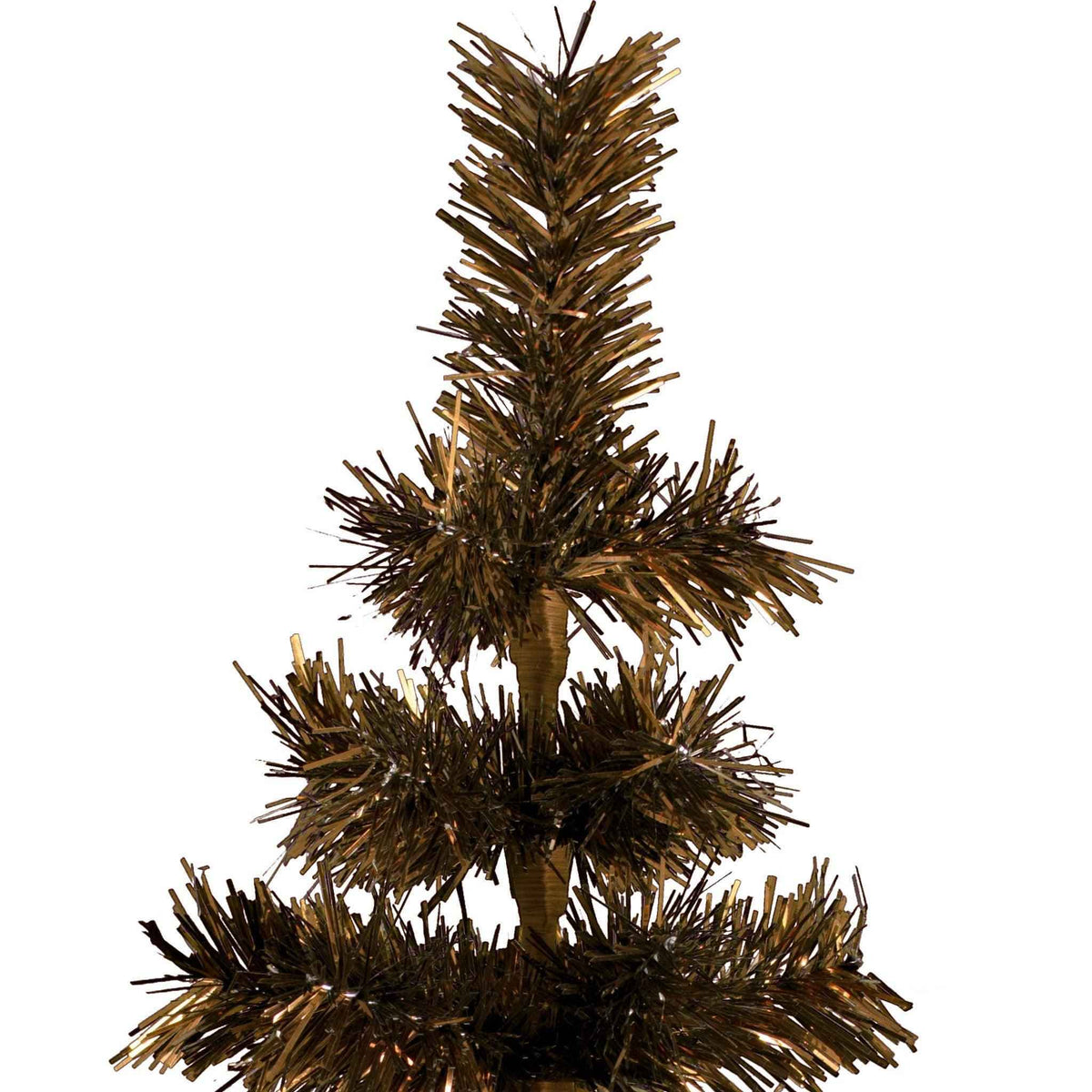 Vintage Copper Tinsel Christmas Tree, photo 2 of 11