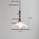 GobekUsa Adjustable LED Pendant Lights Ash Wood White Ceramic Modern Hanging Lamp