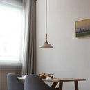 GobekUsa Adjustable LED Pendant Lights Ash Wood White Ceramic Modern Hanging Lamp
