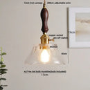 GobekUsa Adjustable LED Pendant Lights Ash Wood White Ceramic Modern Hanging Lamp