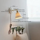 GobekUsa Ceramic LED Wall Lamp Bedroom Kitchen Bathroom Mirror Bedside Stair Light