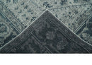 Vintage Style Distressed Traditional Hand Knotted Serapi Silver and Gray Multi Size Area Rug