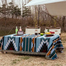 GobekUsa Bohemian Cotton Plaid Sofa Blanket - Anti-Slip Knitted Decorative Home Cover