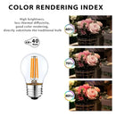 Vintage edison clear glass led globe bulb bedroom dimmable light by Decorbites