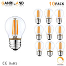 Vintage edison clear glass led globe bulb bedroom dimmable light by Decorbites