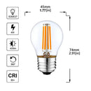 Vintage edison clear glass led globe bulb bedroom dimmable light by Decorbites