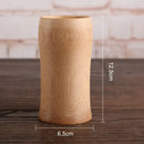 Vintage engraved bamboo drinking cup set dining room tea drinkware by Decorbites