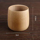 Vintage engraved bamboo drinking cup set dining room tea drinkware by Decorbites