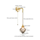 GobekUsa Grey Glass LED Wall Lamp Bedroom Living Room Loft Modern Copper Wandlamp