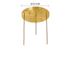 GobekUsa Cracked Glass Copper Wooden Pendant Light for Home Indoor Living Room