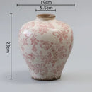 GobekUsa Cracked Texture Blue & White Porcelain Vase Room Decoration & Flower Pot