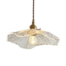 Vintage Flower Glass Pendant Light Fixture