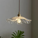 Vintage Flower Glass Pendant Light Fixture