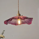 Vintage Flower Glass Pendant Light Fixture