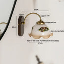 GobekUsa Glass Copper LED Wall Lights - Nordic Modern Bedroom Bathroom Living Room Lamp