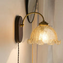 GobekUsa Glass Copper LED Wall Lights - Nordic Modern Bedroom Bathroom Living Room Lamp
