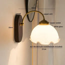 GobekUsa Glass Copper LED Wall Lights - Nordic Modern Bedroom Bathroom Living Room Lamp
