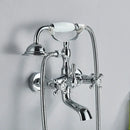 GobekUsa Golden Black Bathtub Faucet with Hand Shower and Rotate Spout