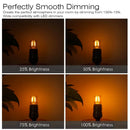 Vintage gold dimmable led tubular bulb 6 pack bedroom lighting by Decorbites