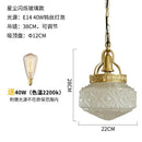GobekUsa Gold Lustre Glass Pendant Light LED E14 for Restaurant Bar Bedroom