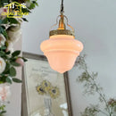 GobekUsa Gold Lustre Glass Pendant Light LED E14 for Restaurant Bar Bedroom