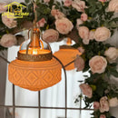 GobekUsa Gold Lustre Glass Pendant Light LED E14 for Restaurant Bar Bedroom